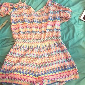 Multi-colored romper